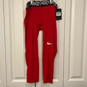Nike red Dri fit men’s leggings